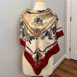 Vintage Symphony Scarfs Equestrian Buckle Made in Italy Scarf